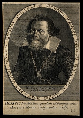 Gregor Horst. Line engraving by C. Ammon, 1650.