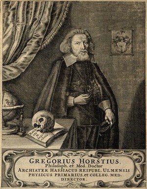view Gregor Horst. Line engraving after A. Schuch.
