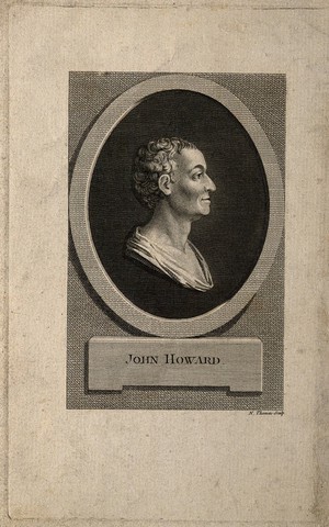 view John Howard. Line engraving by N. Thomas.