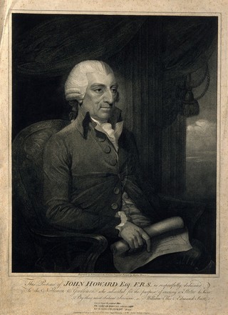 John Howard. Stipple engraving by E. Scott, 1789, after M. Brown.