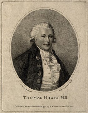 Thomas Howel. Stipple engraving by W. N. Gardiner, 1790, after S. Harding.