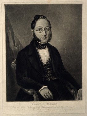 Franz Seraph Huegel. Mezzotint by C. Mayer after Carl Vogel.