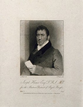 Joseph Hume. Stipple engraving by T. Wright, 1822, after A. Wivell.
