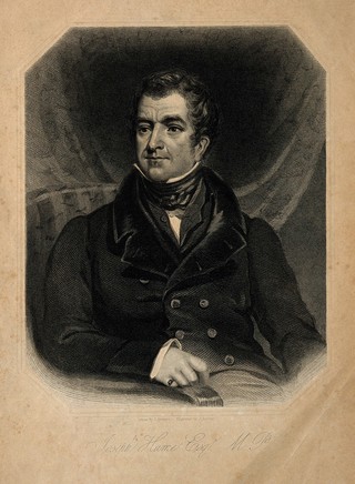 Joseph Hume. Stipple engraving by J. Brown after J. Stewart.