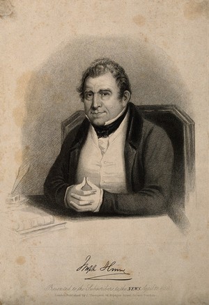 view Joseph Hume. Stipple engraving, 1838.