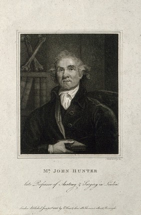John Hunter. Stipple engraving by J. Kennerly, 1816.
