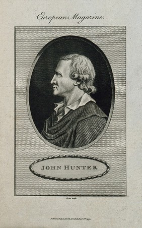 John Hunter. Line engraving by J. Corner, 1793, after J. Tassie, 1791.