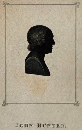 John Hunter. Aquatint silhouette by G. Maile.