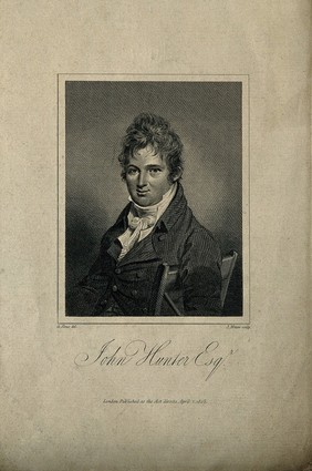 John Hunter. Stipple engraving by J. Mitan, 1805, after G. Slous.