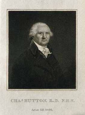 Charles Hutton. Stipple engraving, 1805.