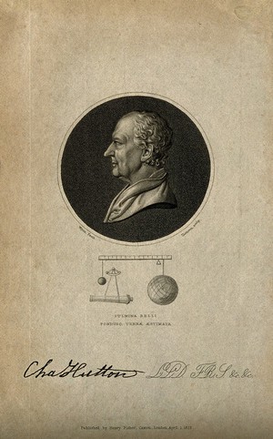 view Charles Hutton. Stipple engraving by J. Thomson, 1823, after B. Wyon.