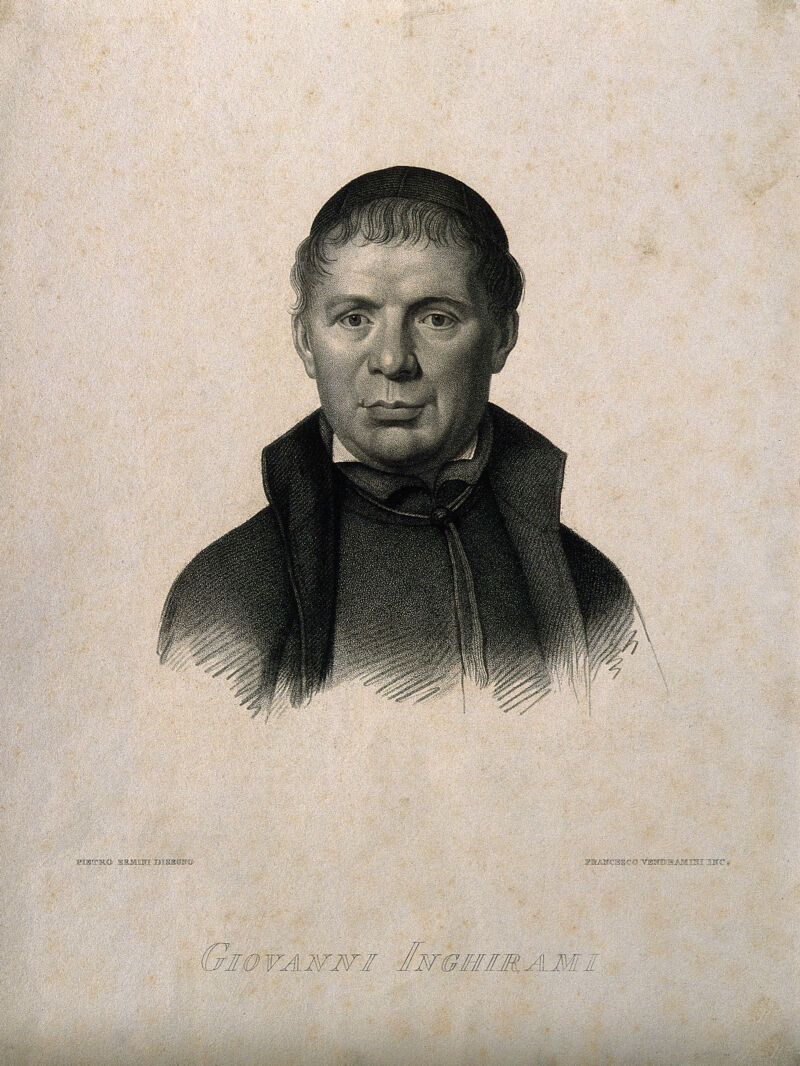 Giovanni Inghirami. Stipple engraving by F. Vendramini after P. Ermini., by Pietro Ermini