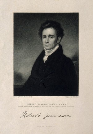 view Robert Jameson. Stipple engraving by J. Jenkins, 1847, after K. Macleay.