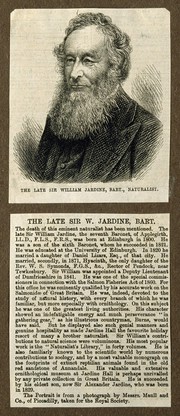 Sir William Jardine. Wood engraving, 1874, after Maull & Polyblank.