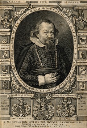 Paul Jenisch. Line engraving by L. Kilian, 1631.