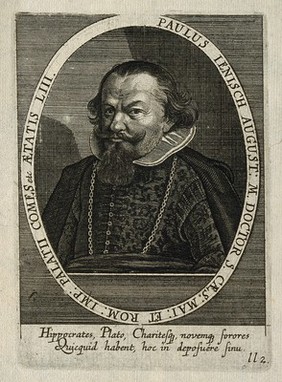 Paul Jenisch. Line engraving by C. Ammon, 1650.