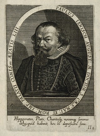 Paul Jenisch. Line engraving by C. Ammon, 1650.