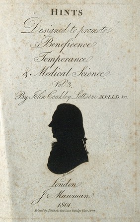 M0004455: Portait silhouette of Edward Jenner (1749-1823) / M0004456: Portrait of Edward Jenner (1749-1823)