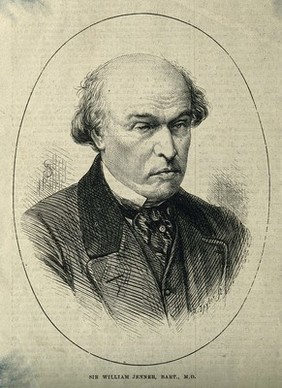 Sir William Jenner. Wood engraving by R. Taylor, 1871, after T.D. Scott after Wilson & Beadell.