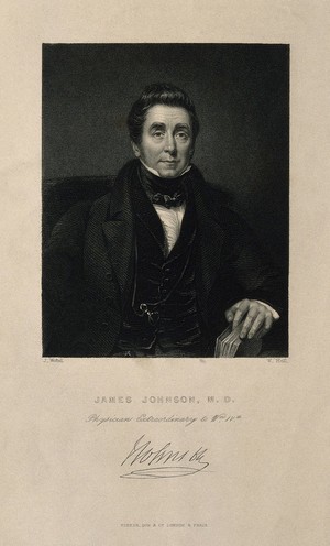 view James Johnson. Stipple engraving by W. Holl after J. Wood.