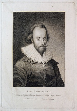 view Arthur Johnston [Jonston]. Stipple engraving, 1798, after G. Jamesone.