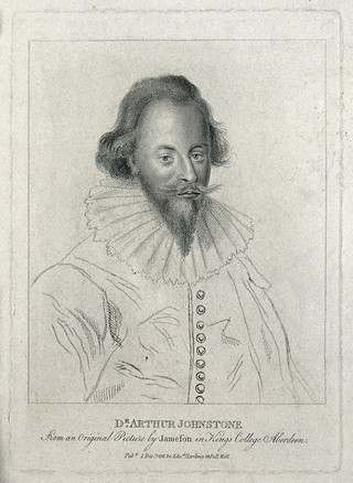 Arthur Johnston [Jonston]. Stipple engraving, 1798, after G. Jamesone.