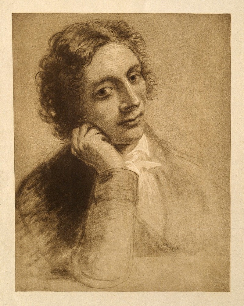 John Keats. Photogravure after J. Severn., by Joseph Severn