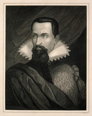 Johann Kepler. Line engraving by N. Dietz.