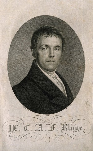 view Karl Alexander Ferdinand Kluge. Stipple engraving by J.F. Bolt, 1828, after E.F. Bussler.