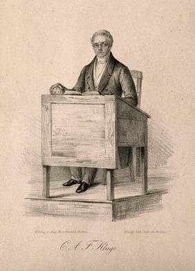 Karl Alexander Ferdinand Kluge. Lithograph.