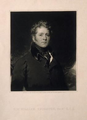 Sir William Knighton. Stipple engraving by S. Cousins after Sir T. Lawrence.