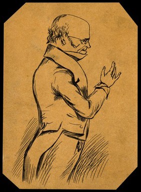 Robert Knox. Pen drawing by Goodwin.