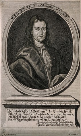 Peter Kolb. Line engraving by W. P. Kilian after N. Krüger.