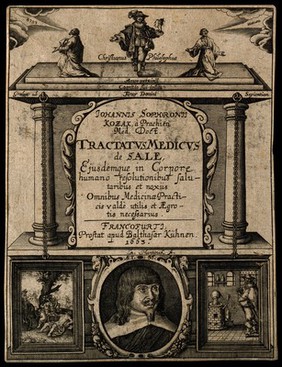 Johannes Sophronius Kozak. Line engraving by G. Muntinck, 1663.