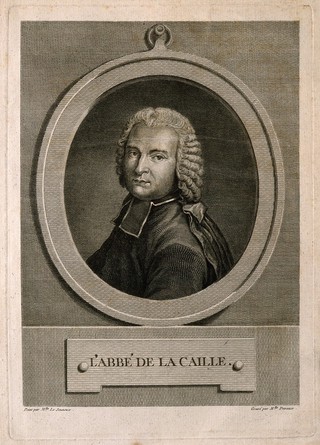 Nicolas Louis de La Caille. Line engraving by Thérèse Devaux after Mlle Le Jeuneux.