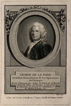 view Georges de La Faye. Line engraving by N. Dupin.