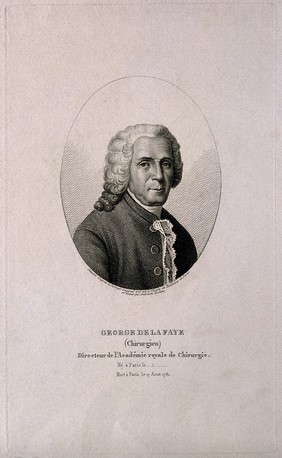 Georges de La Faye. Stipple engraving by A. Tardieu after L. L. Périn.