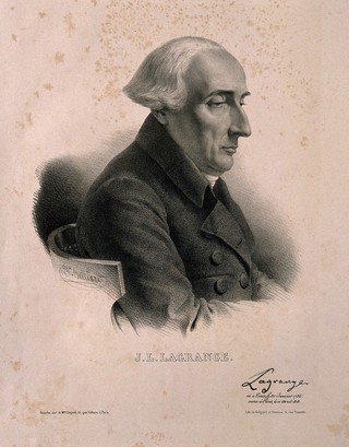Joseph Louis Lagrange. Lithograph by Z. Belliard, 1830.