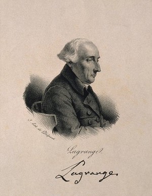 view Joseph Louis Lagrange. Lithograph.