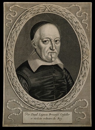 David Laigneau. Line engraving by J. Boulanger.
