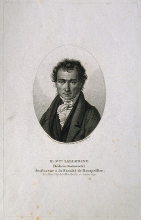 Claude François Lallemand. Stipple engraving by A. Tardieu, 1826, after himself.