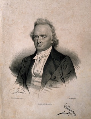 Claude François Lallemand. Lithograph by N. E. Maurin after himself.