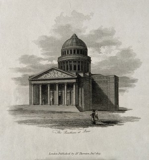 view The Pantheon. Line engraving by S. Porter.