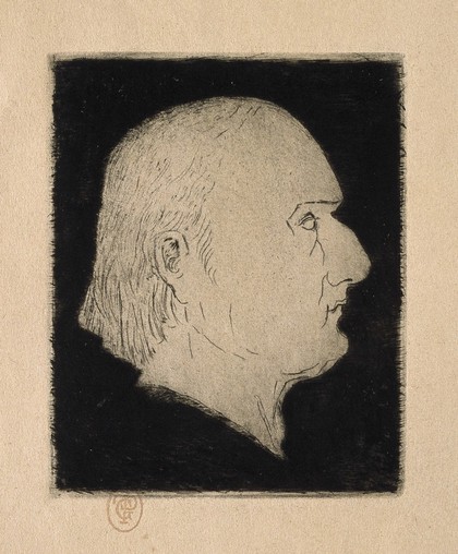 Jean Baptiste Pierre Antoine de Monet Lamarck. Etching by P. F. Gachet.