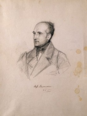 Raffaelo Lambruschini. Pencil drawing by C. E. Liverati, 1841.