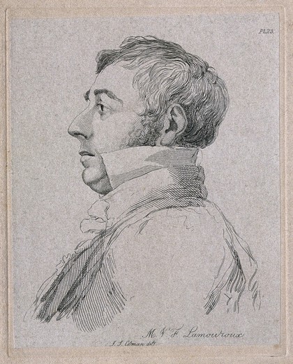 Jean Vincent Félix Lamouroux. Etching by J. S. Cotman.