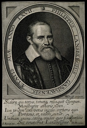 Philipp Lansbergen. Line engraving by W. Delff.