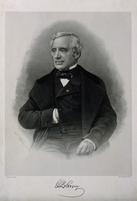 Félix Hippolyte, Baron Larrey. Lithograph by C. Fuhr after A.-R. Trinquart.