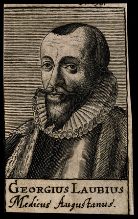 Georg Laube. Line engraving, 1688.