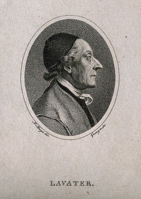 Johann Caspar Lavater. Stipple engraving by W. Holl.